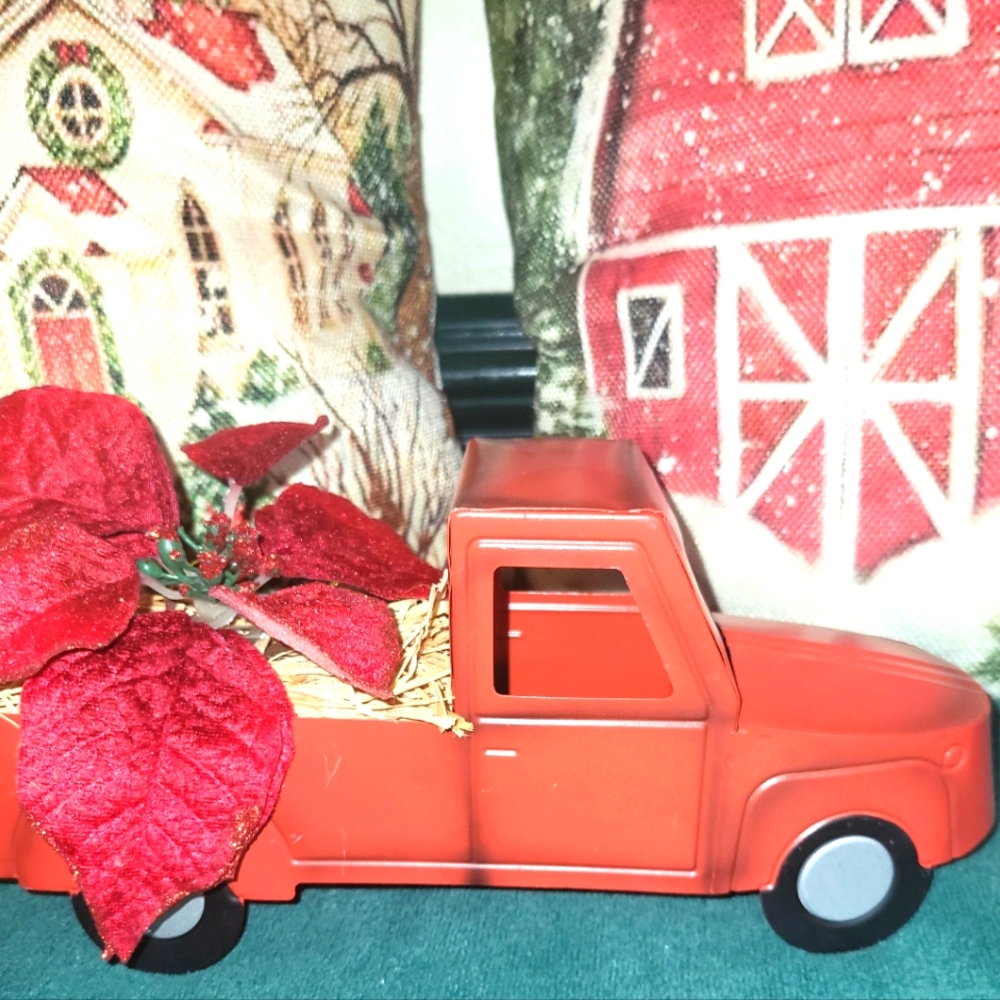 Christmas Metal Truck
